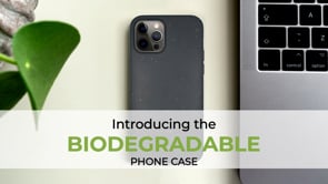 Ocean Turtle -  Biodegradable Phone Case - Ocean Blue and Black-3