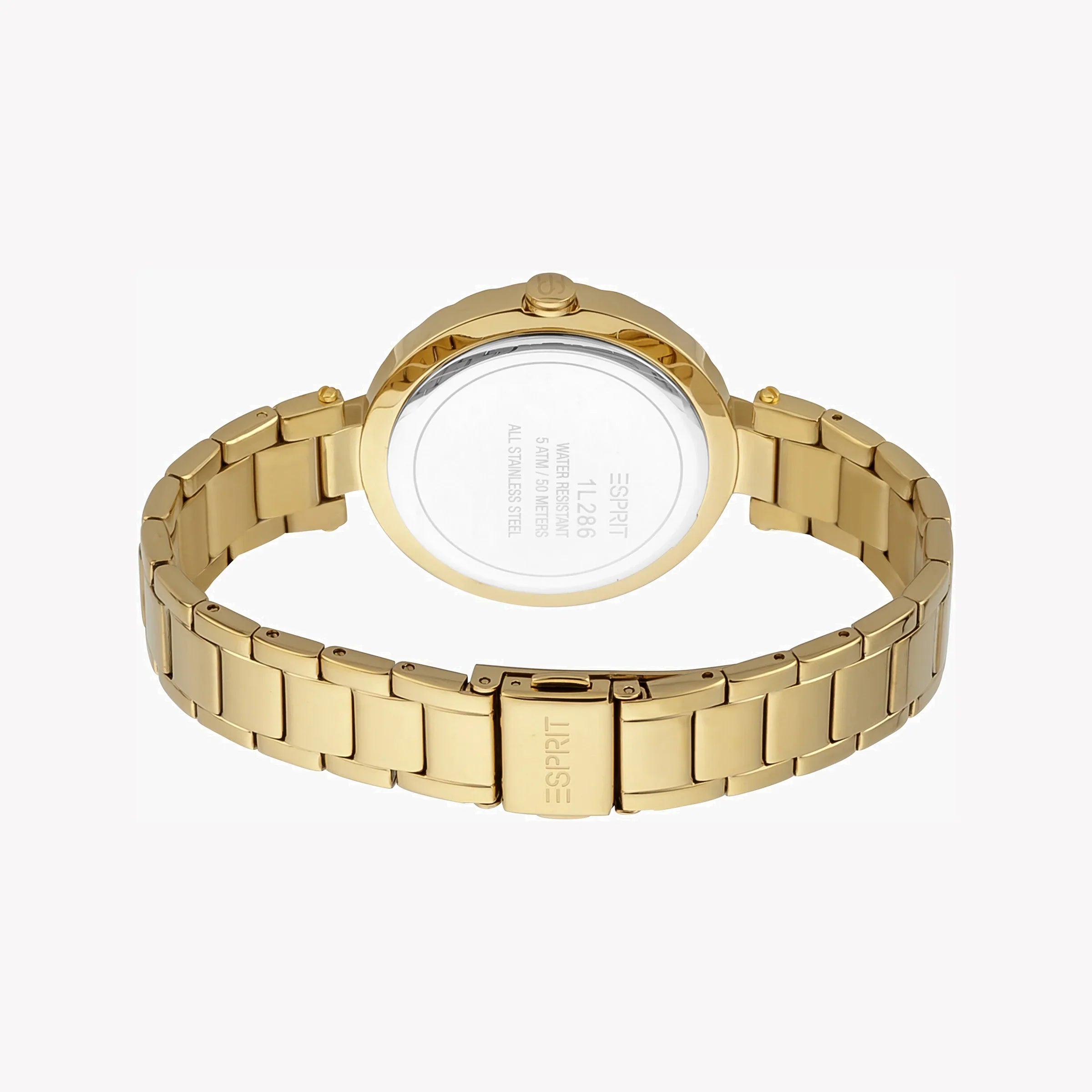 Esprit Women's Gold Stainless Steel Watch, Silver Dial | ES1L063M0055-2